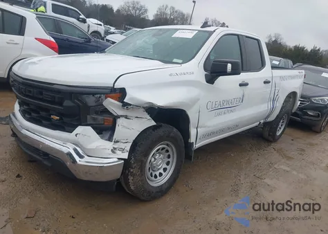 2025 Chevrolet Silverado 1500 4Wd Standard Bed Wt z USA, uszkodzony, nr VIN 1GCRKAED1SZ107303